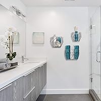 Vista 5 de Blue Donuts Juego de 3 cestas de frutas para colgar en la pared, juego de 3 cestas de alambre para almacenamiento, organizador de pared, cesta Negro