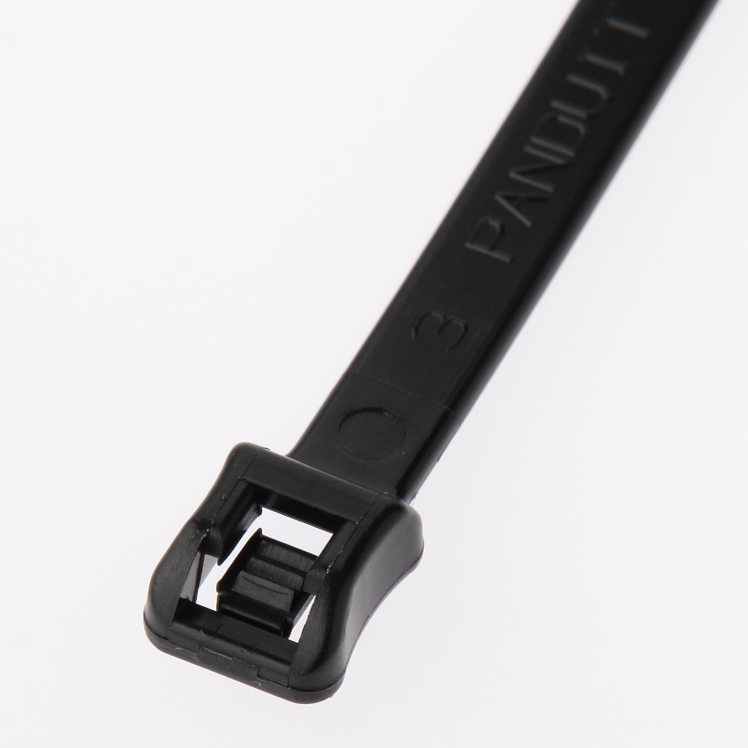 Panduit ILT3S-M0 Cable Tie, In-Line, Standard, 11.5-Inch Length, Black (1,000-Pack)