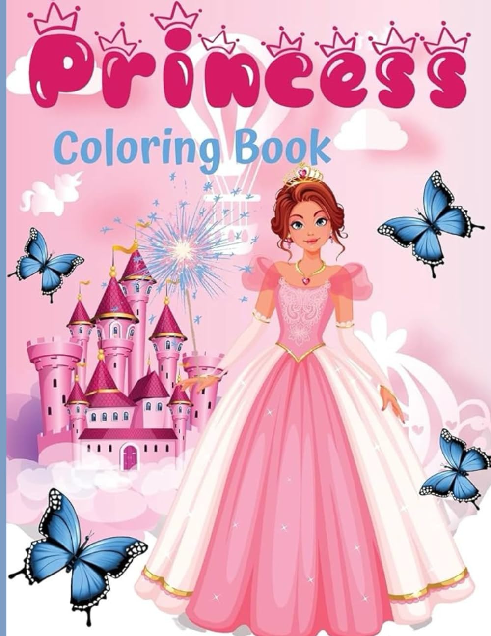 Princess Coloring Book: A Fun and Magical Coloring Adventure for Little Girls