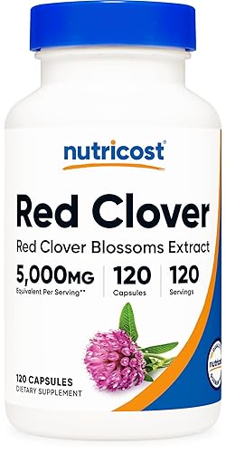 Nutricost Red Clover Blossoms Supplement 5,000mg Equivalent from 200mg of