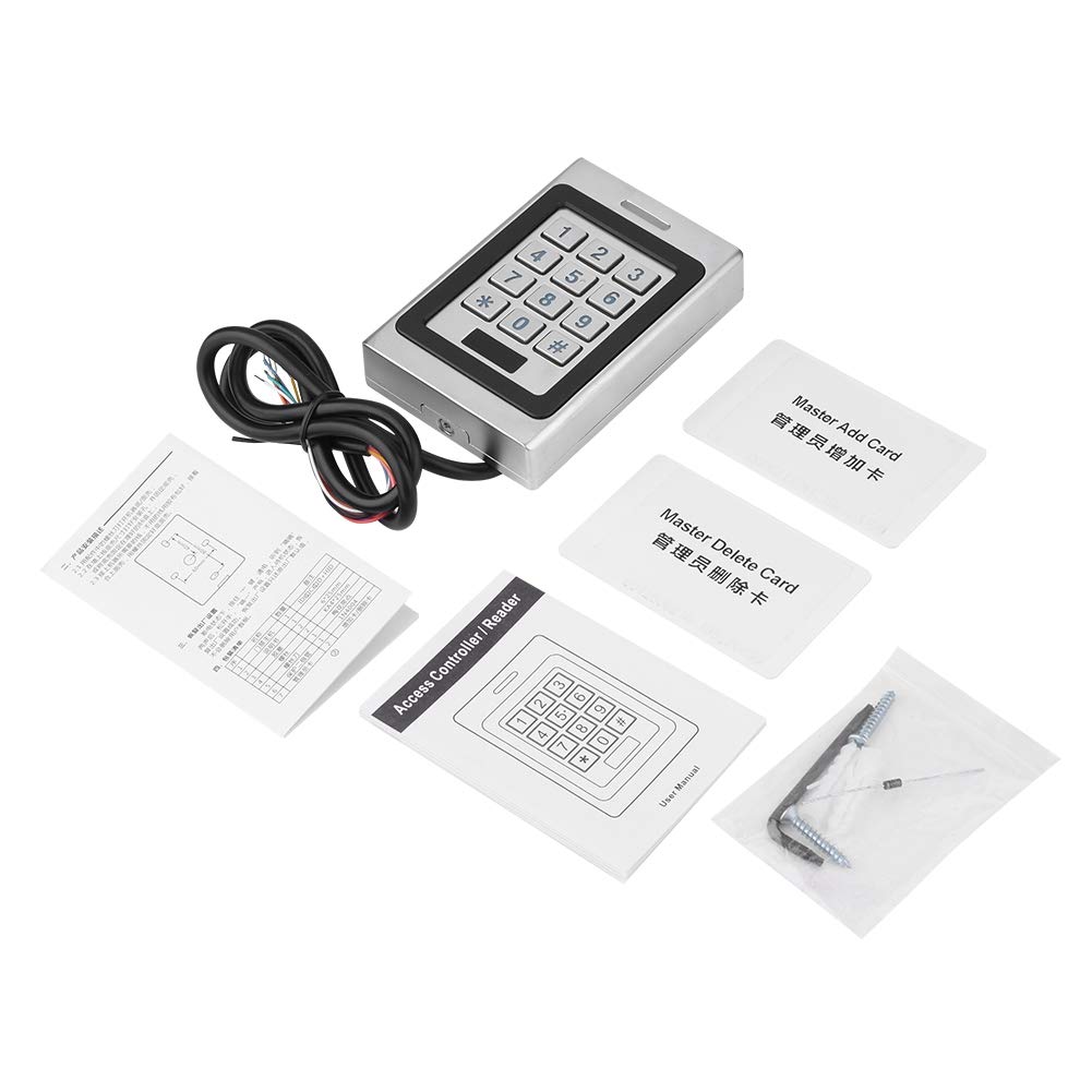 Controlador de Acceso con Teclado RFID Impermeable IP68 Tarjeta RFID Controlador de Acceso a la Puerta Teclado de Control de Acceso de Puerta de Seguridad para Entrada de Puerta