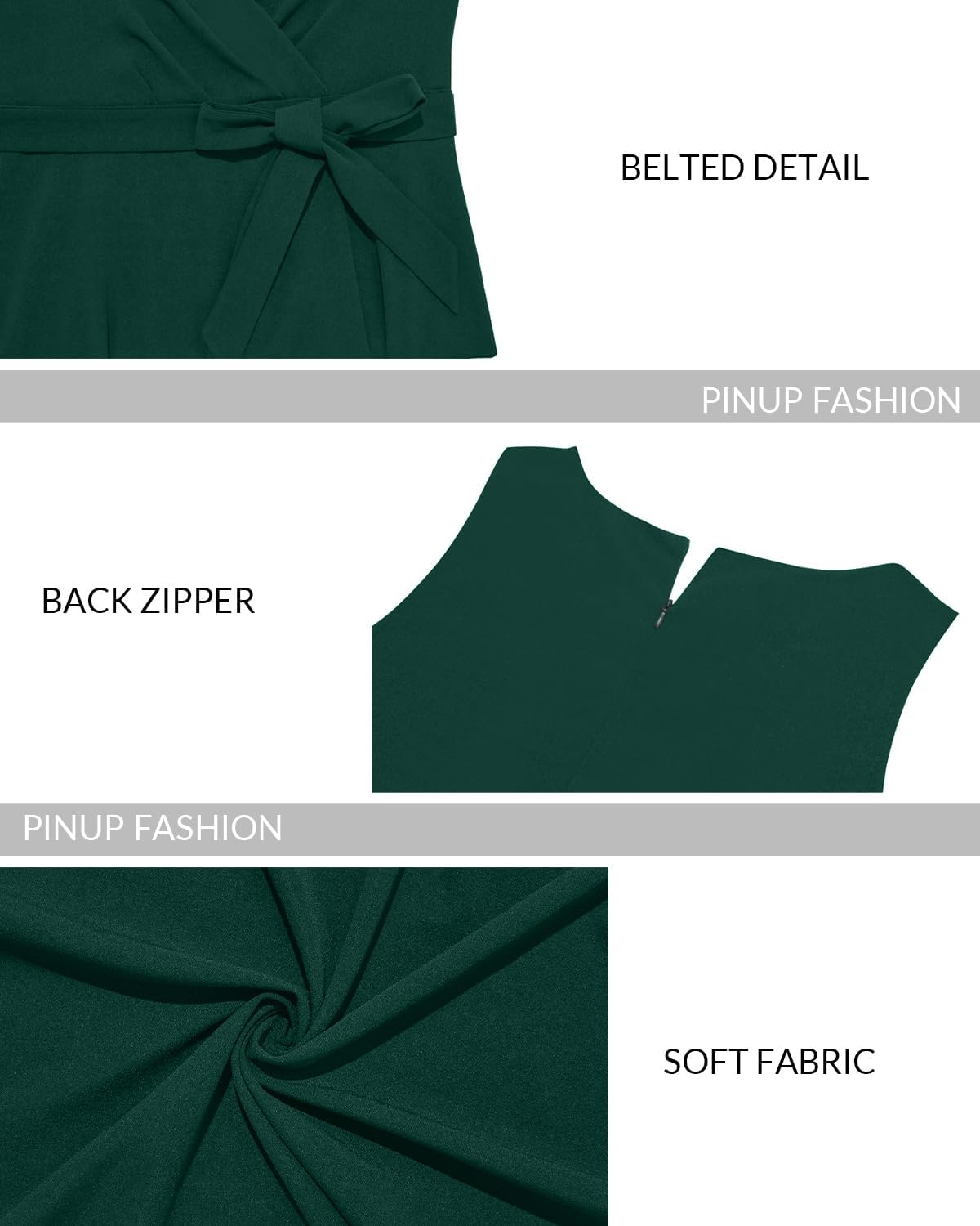 Pinup Fashion Plus Size Dresses for Wedding Guest - Women 2025 Cocktail Semi Formal High Low Sleeveless Dress - Image 4