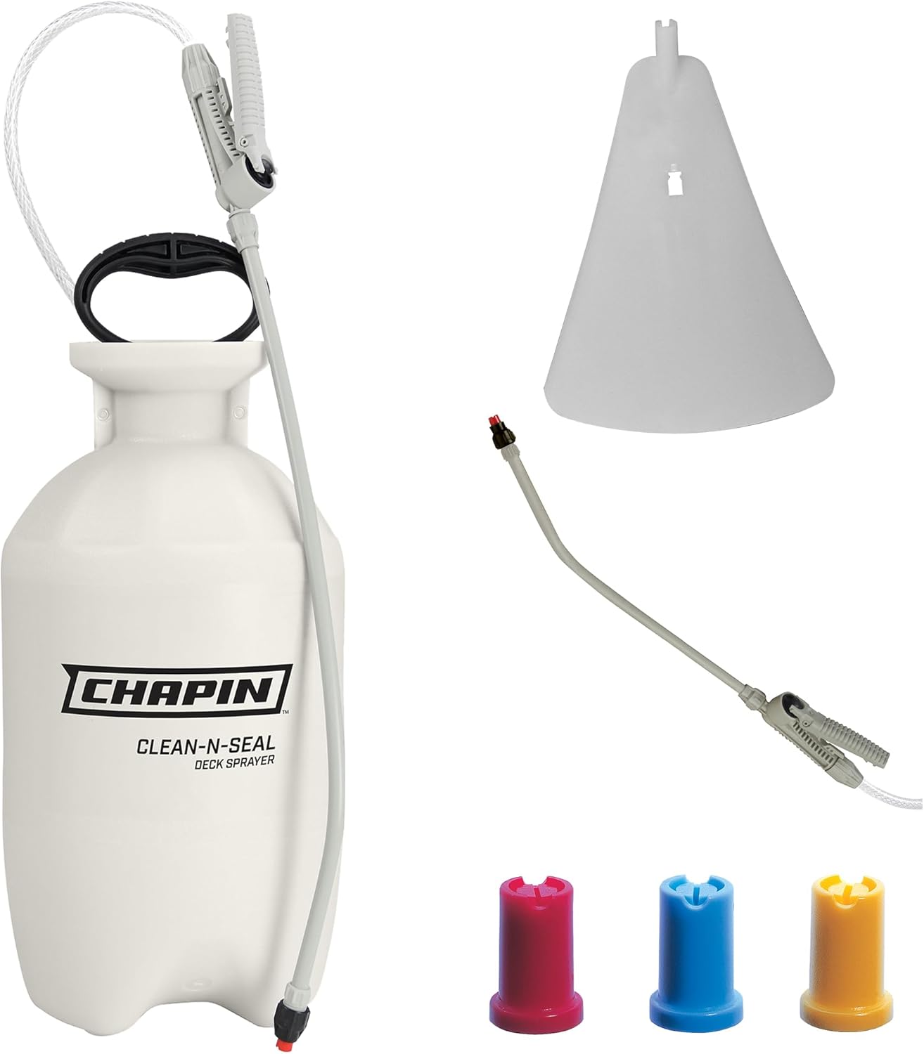 Chapin 25020 2-Gallon Clean 'N Seal Poly Deck Sprayer for Deck Cleaners and Transparent Stains and Sealers