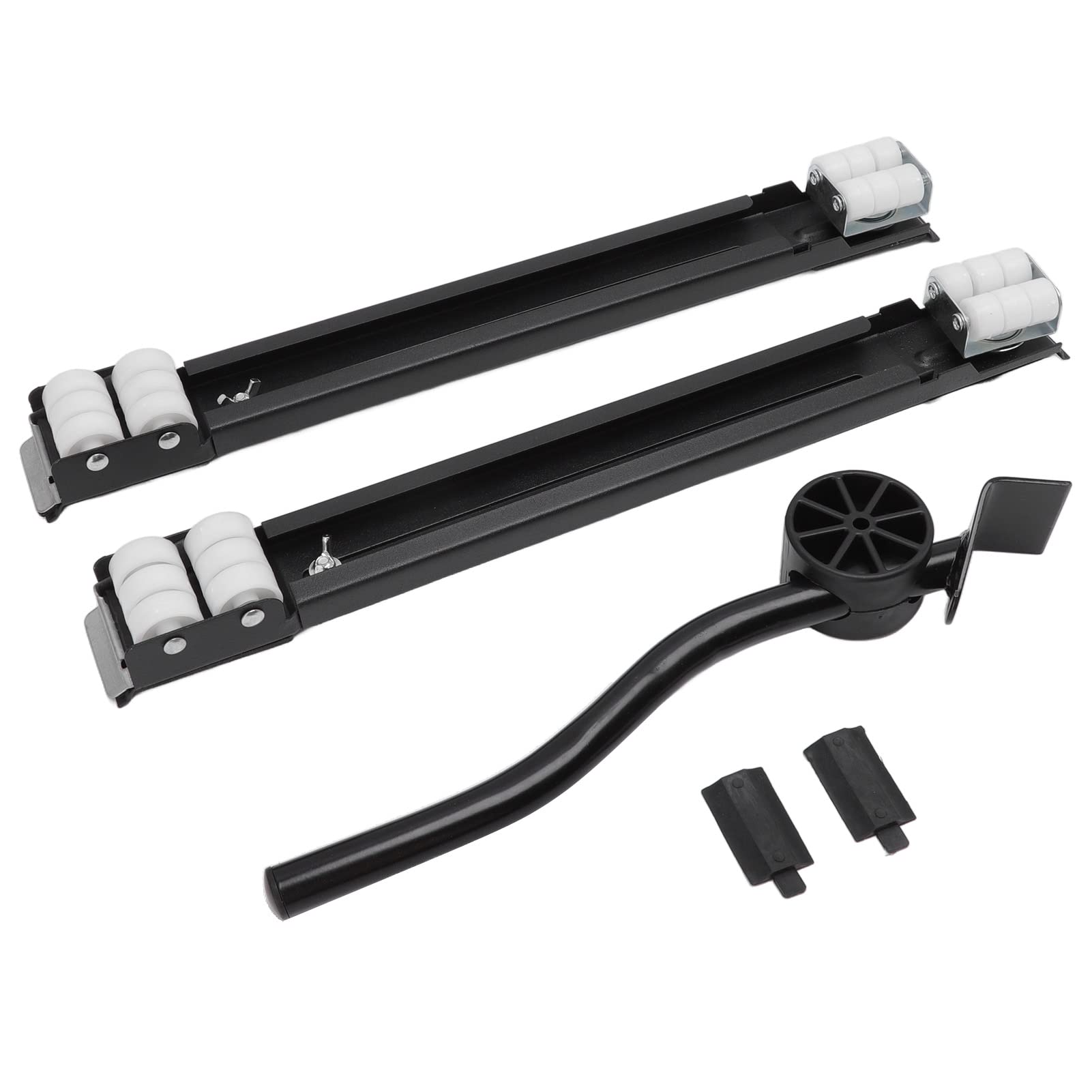 CDQL Rullo per Apparecchi Estensibile, Supporto Base per Lavatrice Mobile, Rullo per Apparecchi Estensibile per Carichi Pesanti Base con Ruota Universale Portatile Staccabile, (Nero)