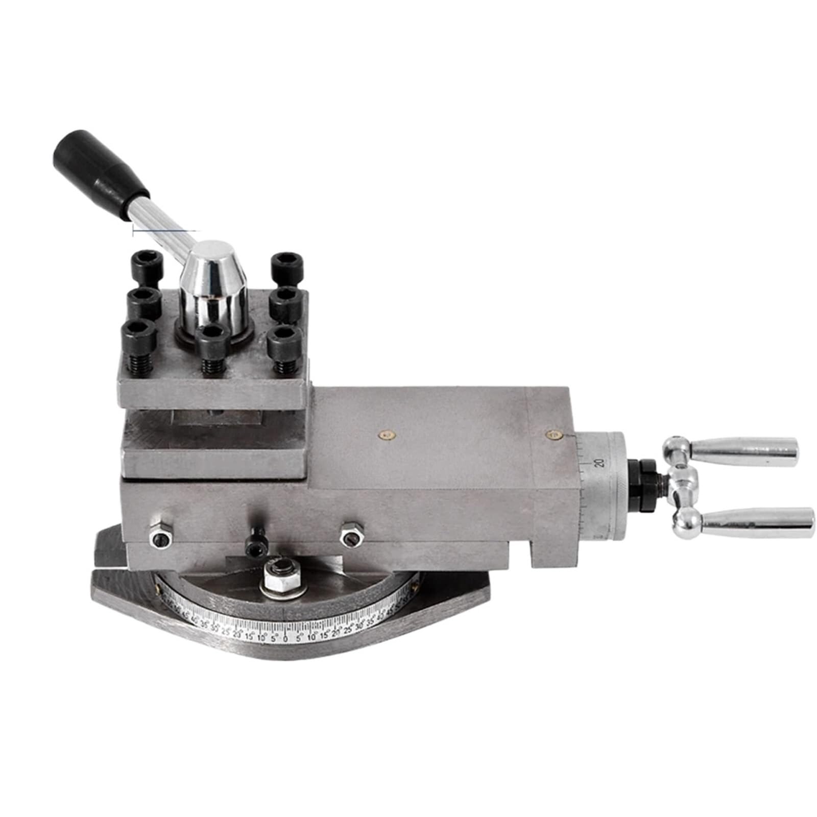 Torno, Portaherramientas AT300, Mini Accesorios De Torno, Montaje Metal, Cambio Rápido 80mm Para Principiantes,para bricolaje CNC