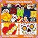 R HORSE 29Pcs Day of The Dead Golf Cart Decoration Kit, Mexican Party Banner Marigold Garland Burlap Bunting Flag Waterproof Sugar Skull Sticker Decor Dia De Los Muertos Party Supplies