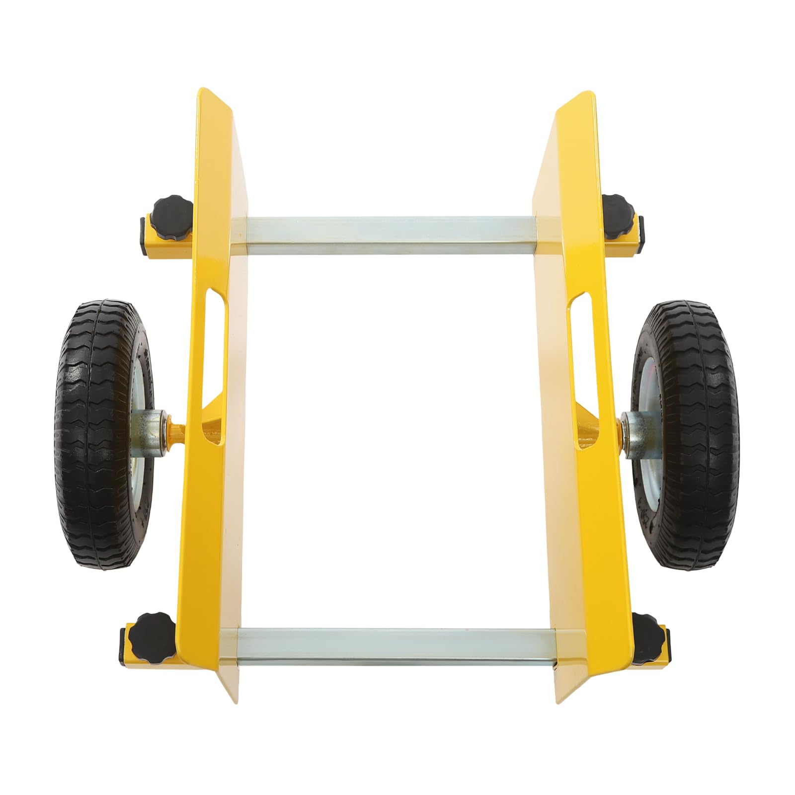 Plattenwagen Transportwagen 8 Zoll Gummiräder 250-300KG Plattenroller 0-23cm Einstellbarer Bereich der Seitenwand Klemmwagen (Gelb)