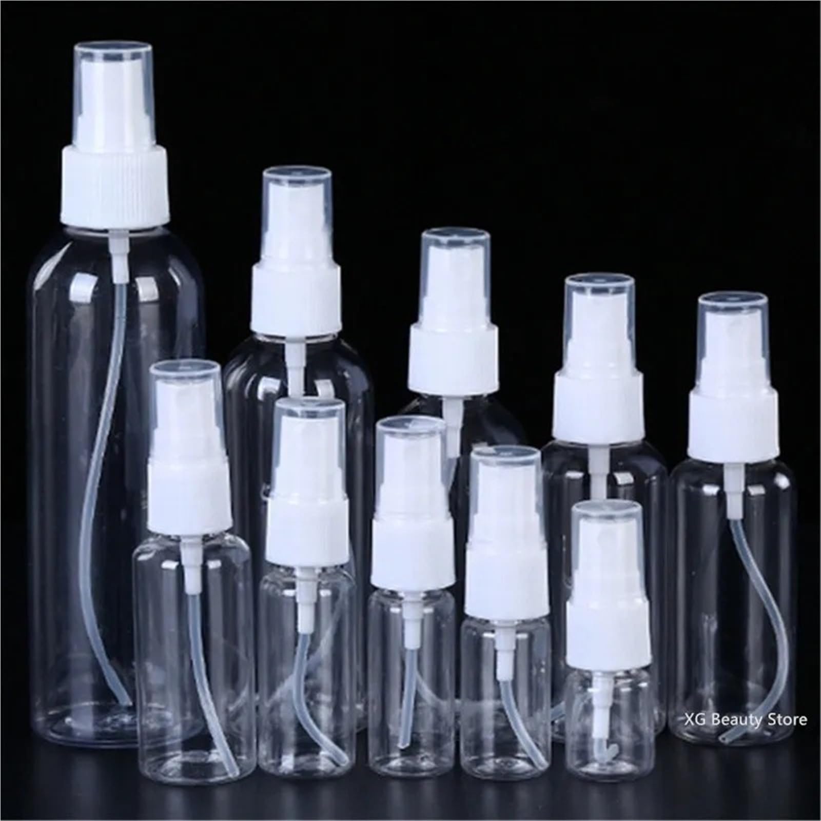 Botes Viaje Botella de plástico rellenable, atomizador de Perfume, Botella de Spray vacía, Herramienta de Viaje portátil(100ml)