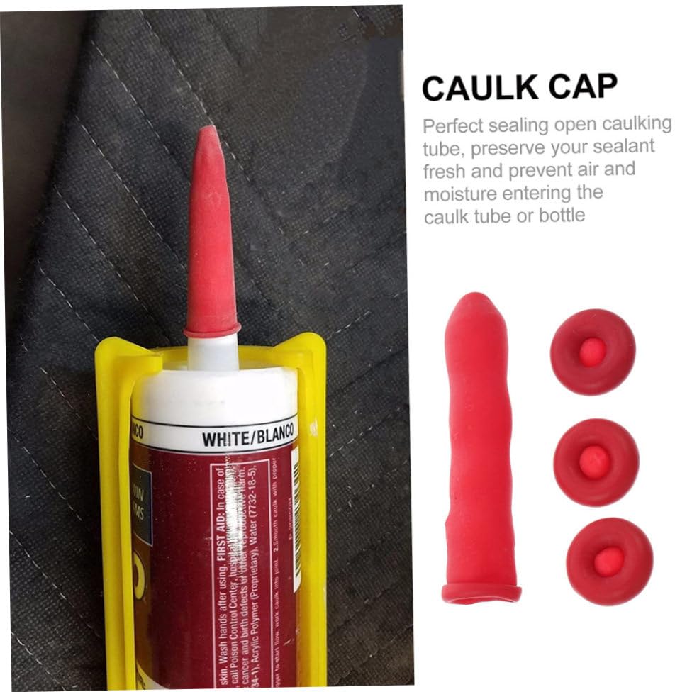Gatuida 40pcs Caulk Sealer Saver Caps Protective Cover miniatura 2