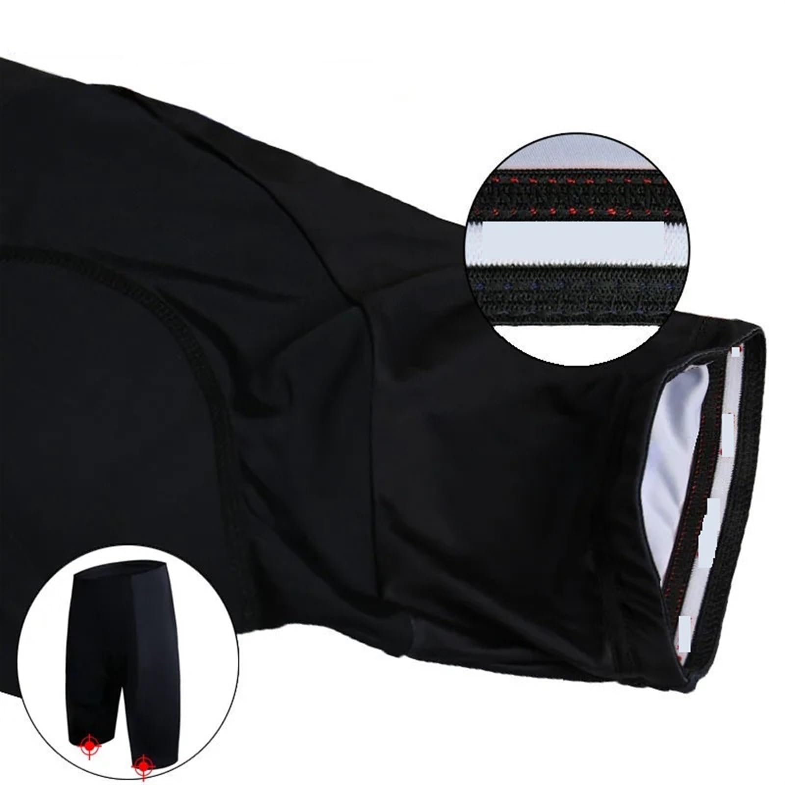 Fahrradhose Herren Radlerhose mit 5D-Polsterung, stoßfeste Fahrradhose, Radlerhose, Strumpfhose(XXXL)