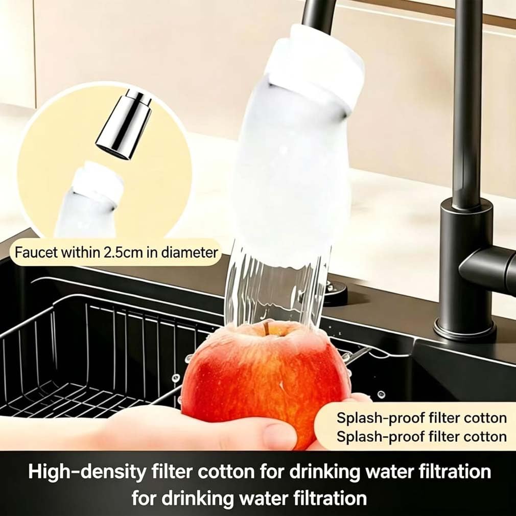 Faucet Filter Cotton Bag, Faucet Filter Bag, Baumwollbeutel für Wasserhahnfilter, Wasserhahnfilterbeutel, Set mit Trinkwasserfiltern für den Wasserhahn, spritzwassergeschützte Filterbeutel (10Set)