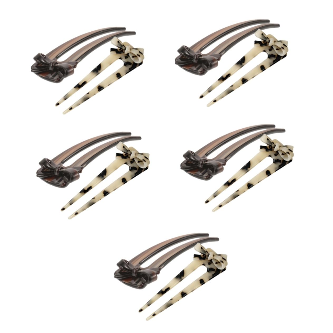 FOMIYES 10stücke U-förmige Haarnadeln Mit Dekorativem Schleifen-design Eleganter Haarschmuck Für Damen Für Hochsteckfrisuren Und Besondere Anlässe
