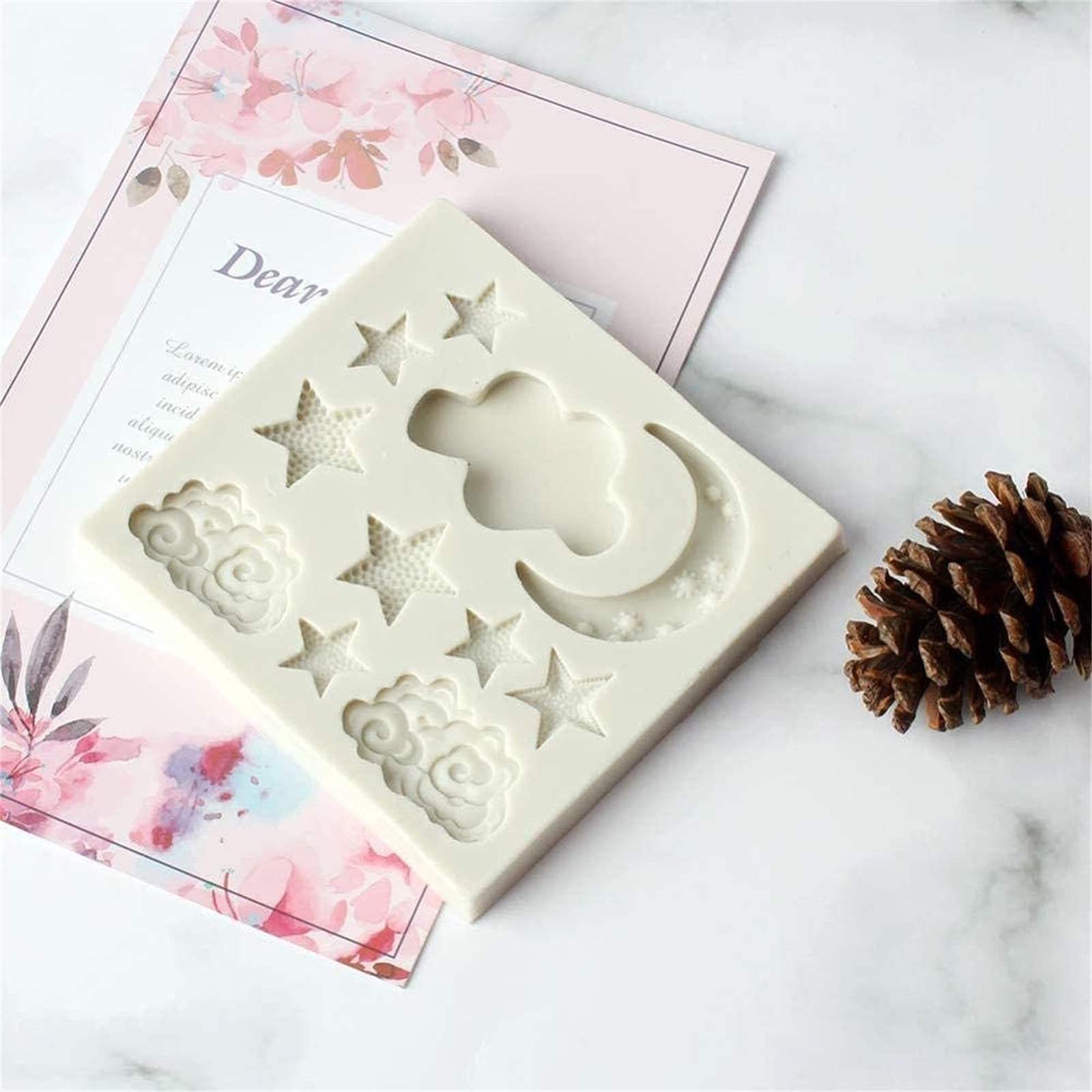 Mond Stern Wolke Silikon Form, 3D Backen Silikonformen