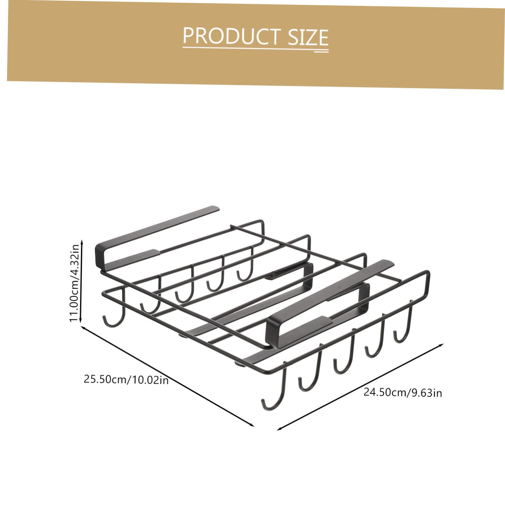 Garneck Mensola Portaoggetti da Cucina in Acciaio al Antiscivolo e Facile da Pulire Design Semplice e Angoli Arrotondati per Riporre Coperchi di e Tazze