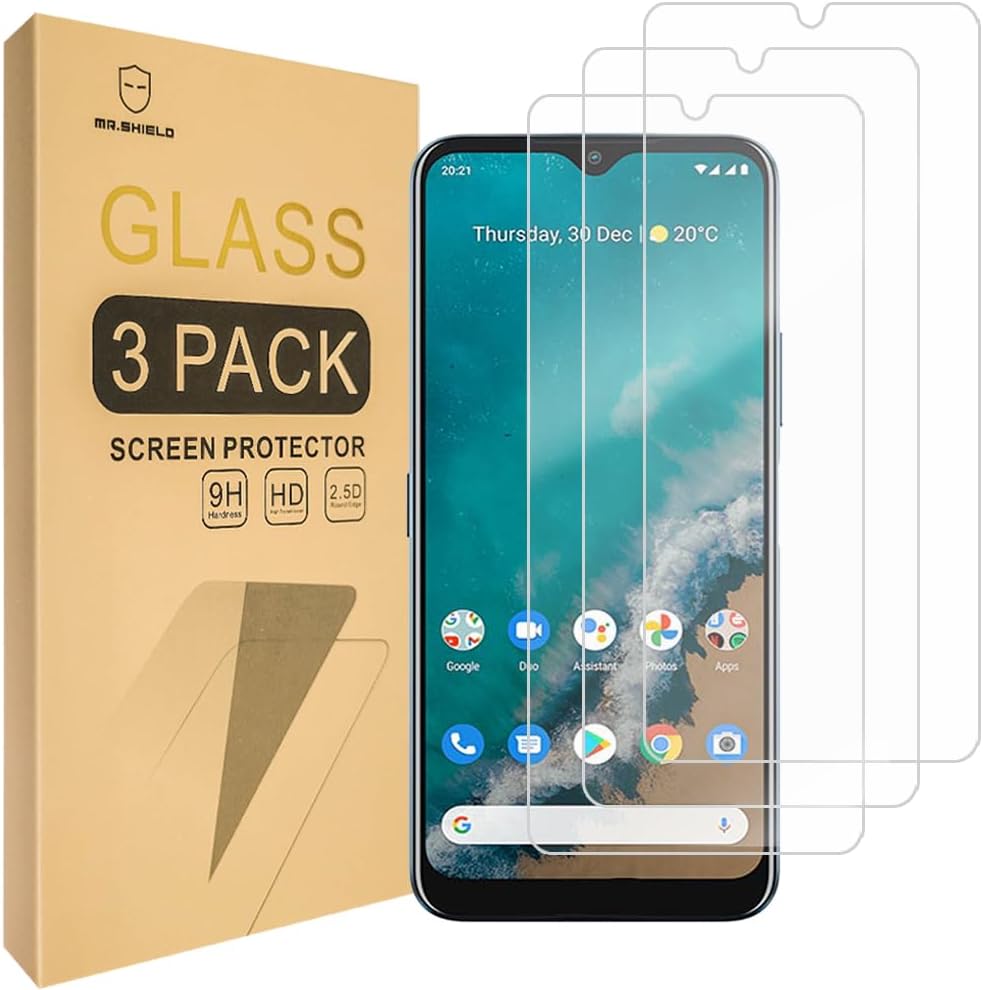 Mr.Shield[3-Pack] Designed For Nokia G50 5G [Tempered Glass] [Japan Glass with 9H Hardness] Screen Protector with Lifetime Replacement