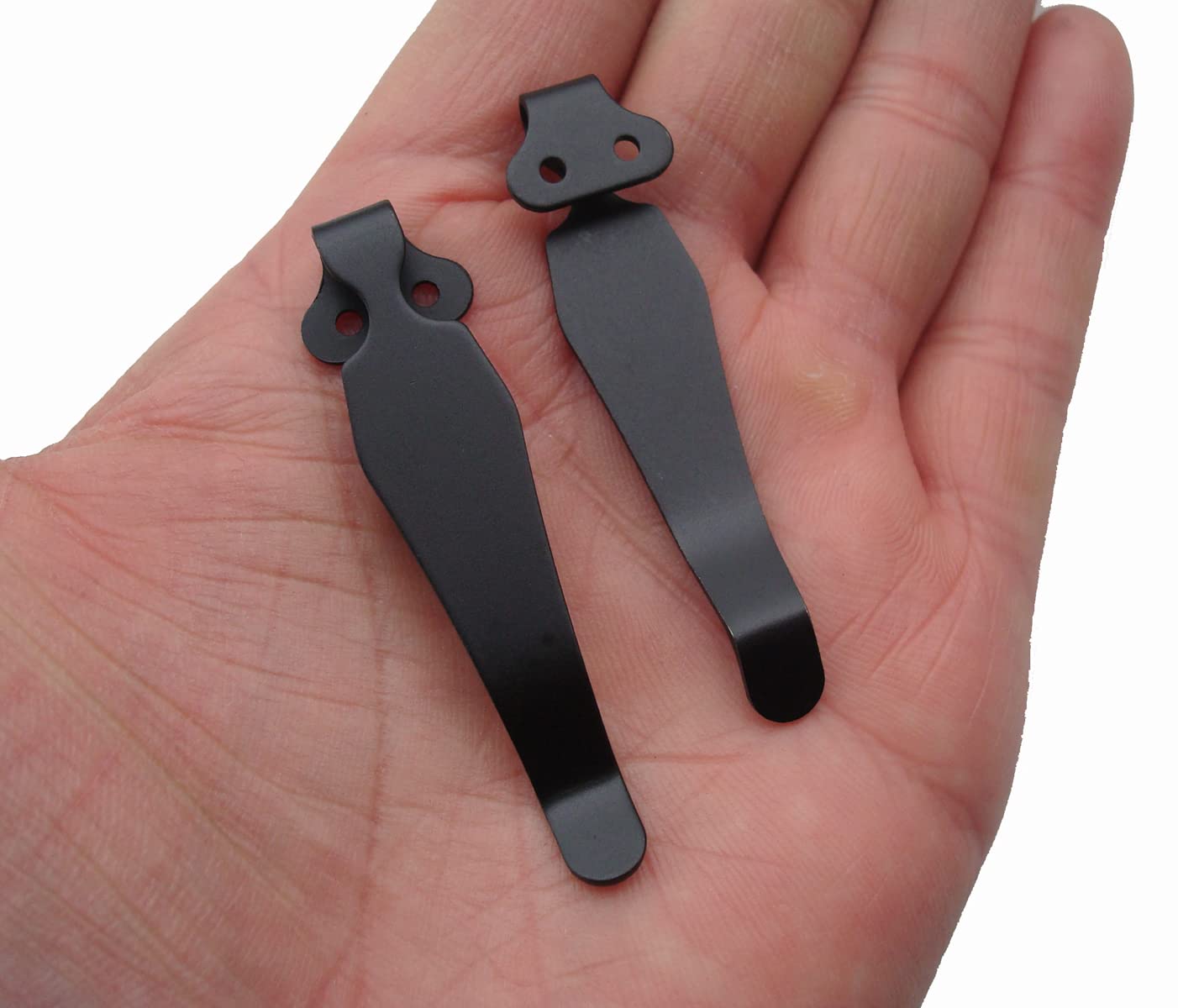 2-częściowy zestaw klipsów Deep Carry Pocket Clip zamiennik do Spyder C10 C11 C81, EDC, scyzoryk z klipsem i składanym nożem typu "zrób to sam", Kydex klipsy do talii