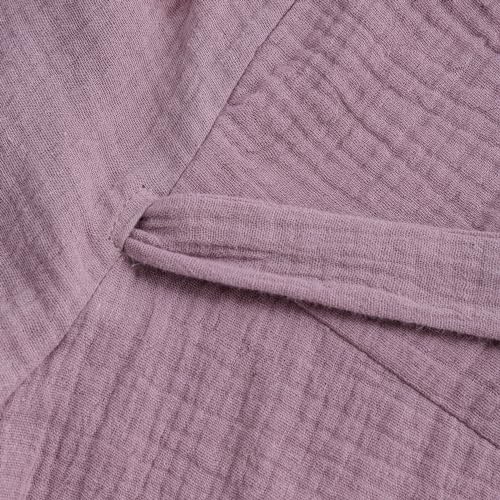 Image of Amazhiyu Women's Cotton Gauze Summer Midi Wrap Dress | Spaghetti Strap, Sleeveless, with Pockets, V-neckline
