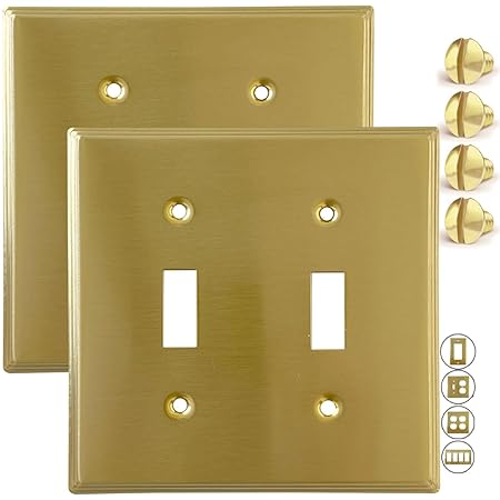 Rio Salto STANDARD SIZE Modern Metal Gold Gold Double Toggle Light ...