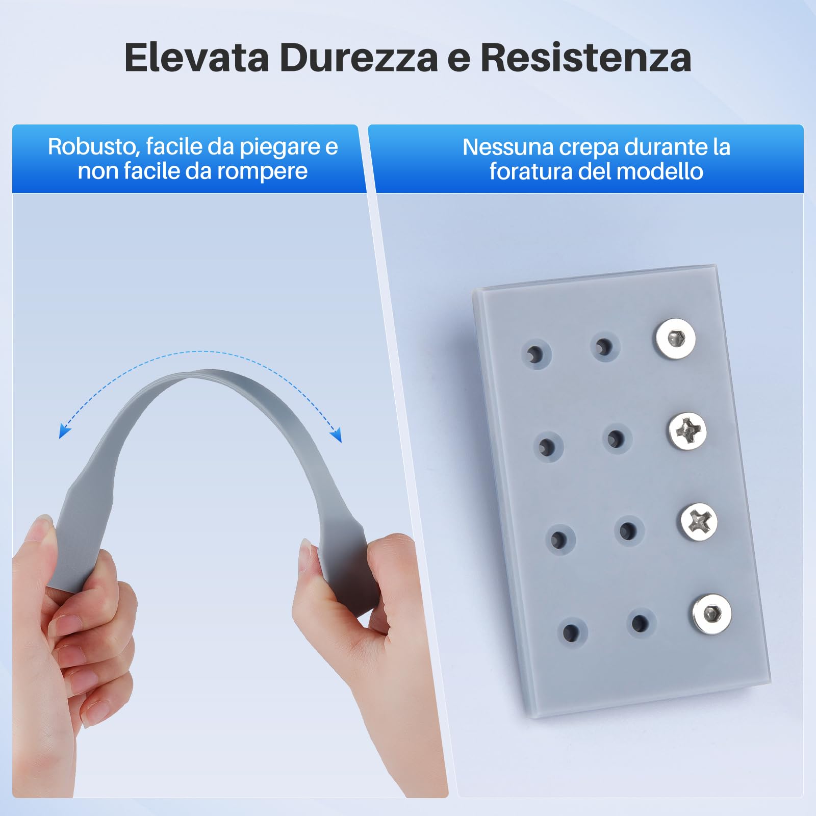 ELEGOO Resina ABS-Like 3.0+ 1 kg Grigio, UV Rapida per LCD, Alta Precisione, Non Fragile, Maggiore Forza e Durezza, Compatibile con Stampanti 3D LCD/DLP