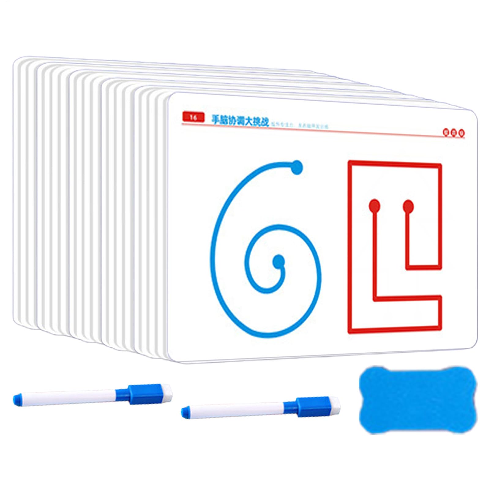 Brain Learning Toys Card Game - Hand Coordination Exercise, 10-pieces Training Stimulating Sensory Development Card | Fine Motor Skills Game For Hand-Brain Coordination, Left And Right Bra