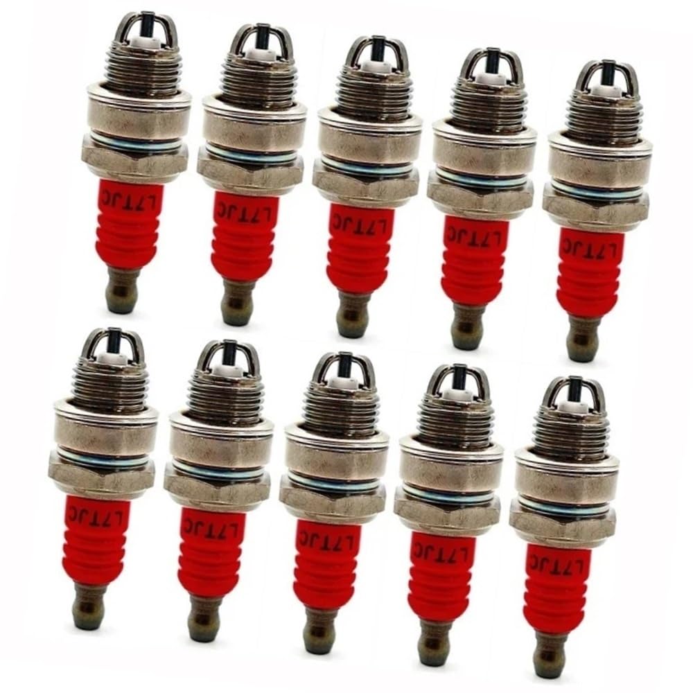 Lot de 10 Bougies d'allumage L7TJC compatibles avec Les débroussailleuses Pièces d'entretien
