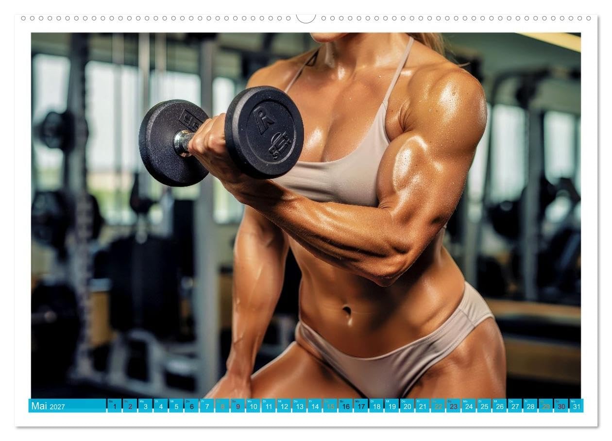 Sexy Girls - Body Building (hochwertiger Premium Wandkalender 2027 DIN A2 quer), Kunstdruck in Hochglanz: Weibliche Muskelkraft trifft auf Eleganz und ... und purer Motivation. (CALVENDO Erotik)