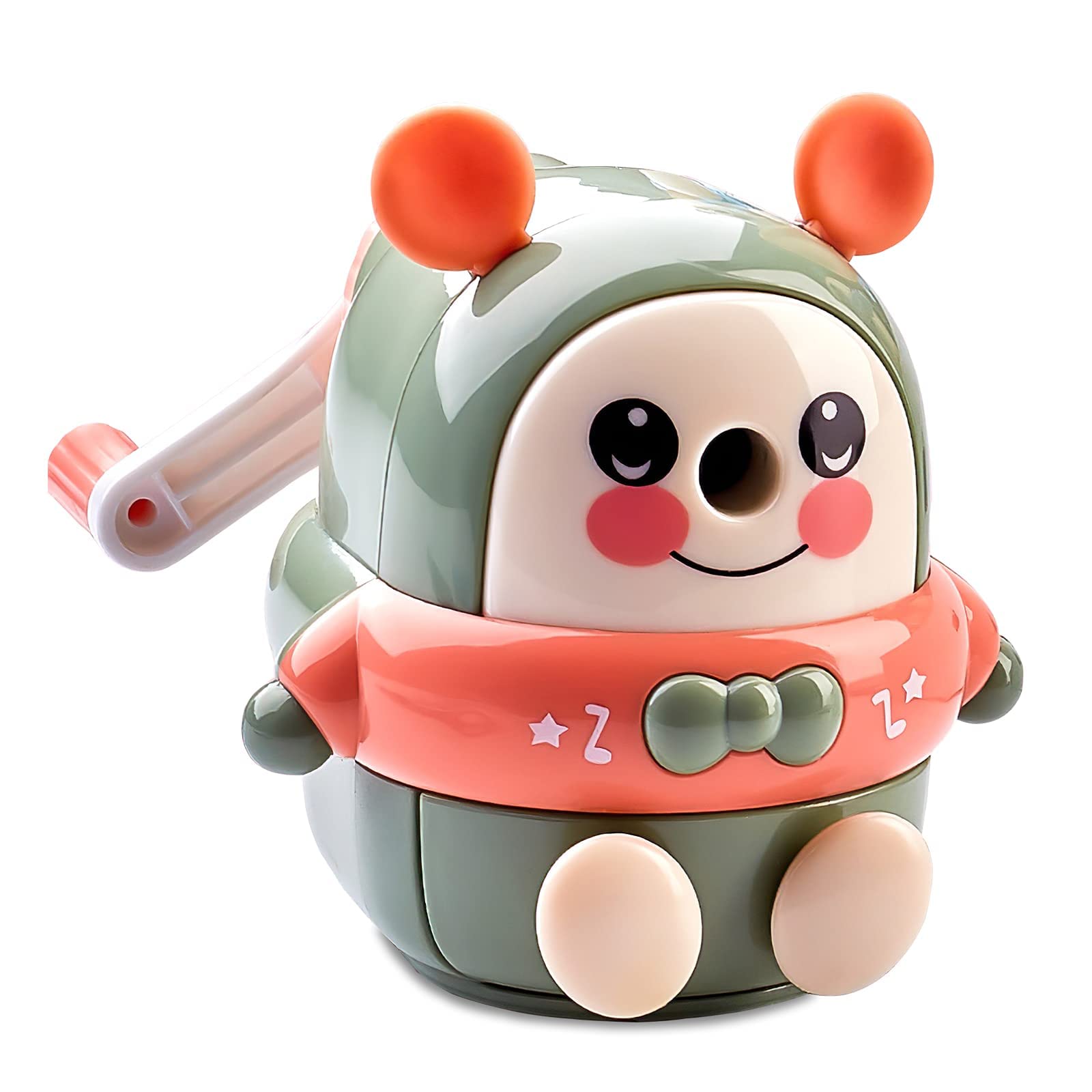 Pencil sharpener children learning stationery hand-crank cute creative cartoon bear shape,KASTWAVE