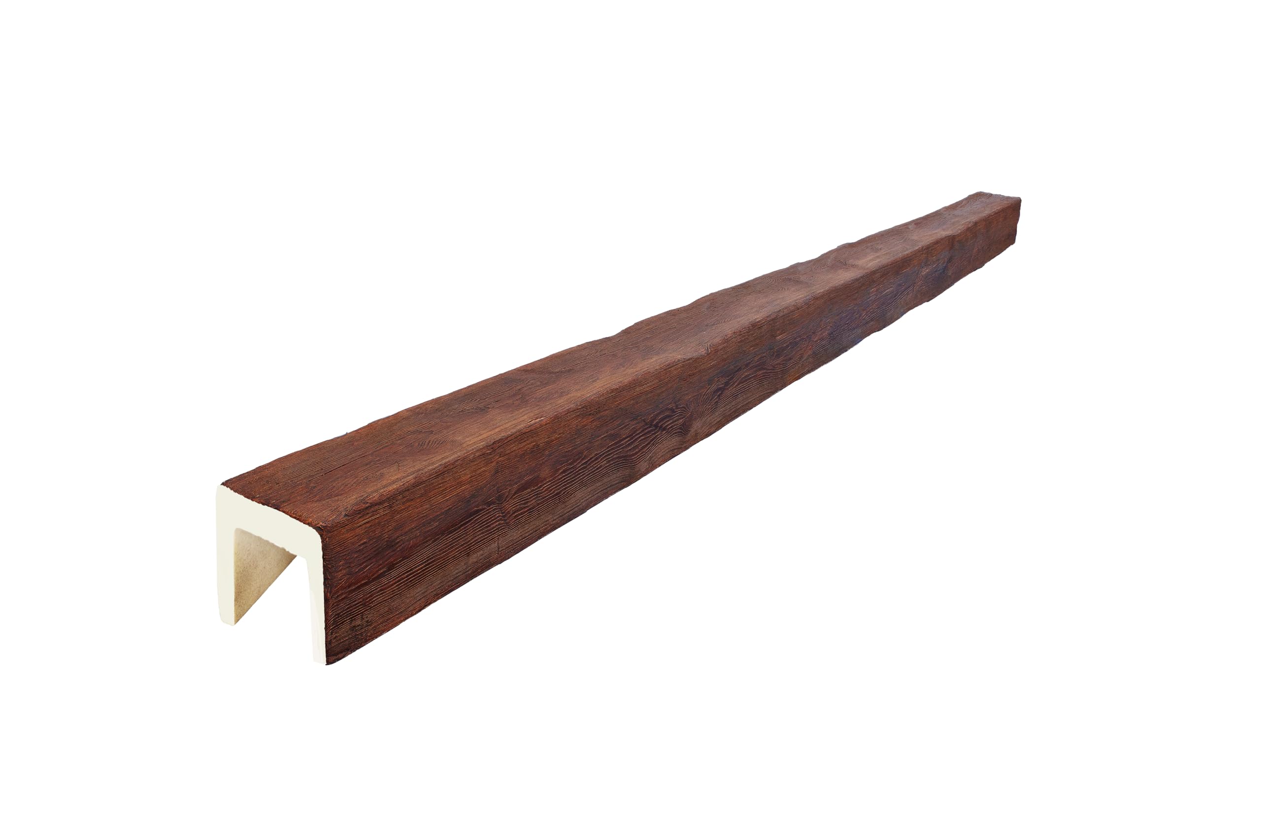 VIGA IMITACION MADERA DECORATIVA DE POLIURETANO 15CM DE ANCHO X 15CM DE ALTO X 3 metros DE LARGO (Nogal)