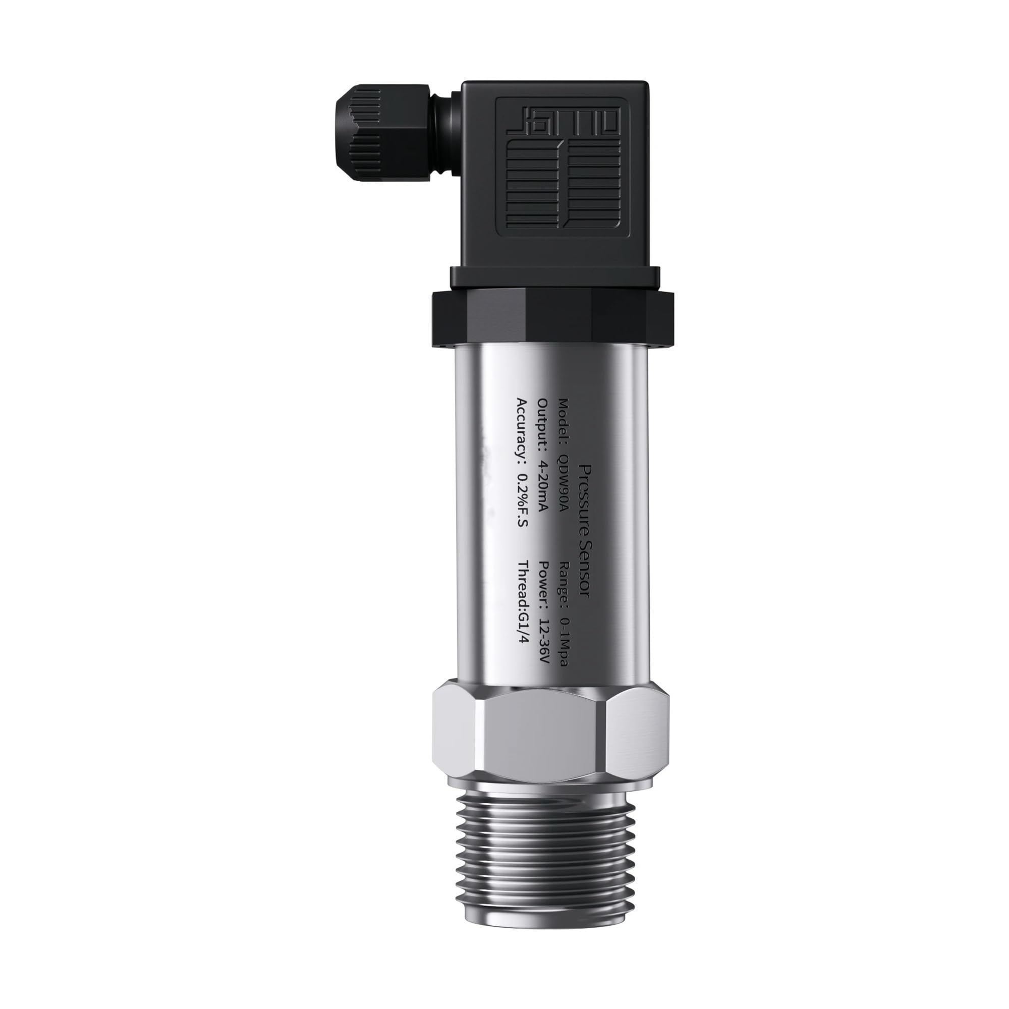 KKXXYQFC Transmisor de presión Hidráulico 4 20mA 0-10V RS485 Sensor de presión diferencial Manómetro G1/4 NPT1/4 12-36V 0-1bar 10bar 16bar 60bar(0-10v Npt1-2,0-20KPA)