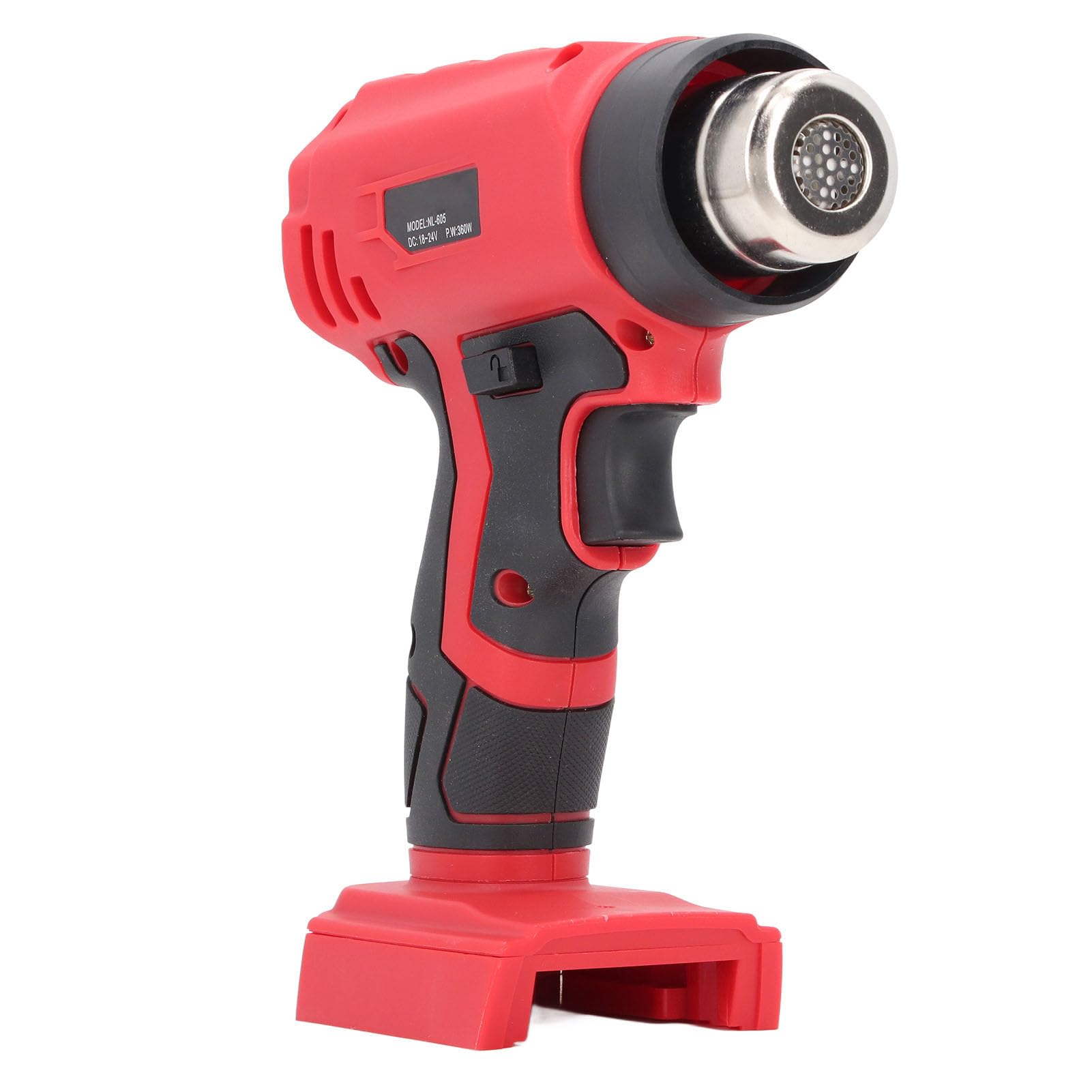 Kit di pistola di calore a cordone 360W pistola ad aria cal a riscalmento rapido per artigianato tubi di rimpasto con batteria al litio a 4 ugelli
