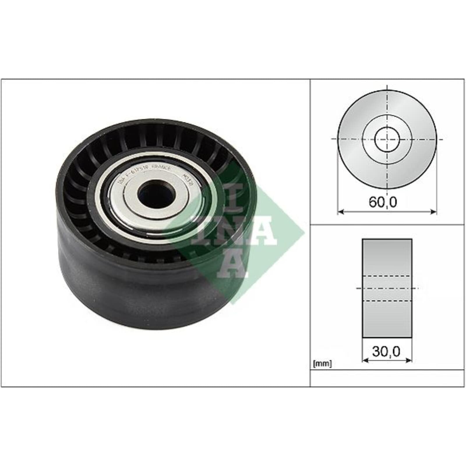 INA Jeu de courroies trapézoïdales à nervures 529 0313 10 1378mm Compatible avec RENAULT Twingo 3 3/5 portes BCM, NISSAN MICRA V K14, SMART FORTWO Coupé 453