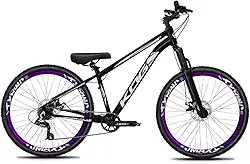Bicicleta Aro 26 KOG 1x7 Freeride – Bike para Grau, Freeride Urbano, Suspensão 80mm, Freios a Disco, 7 Velocidades, Preto