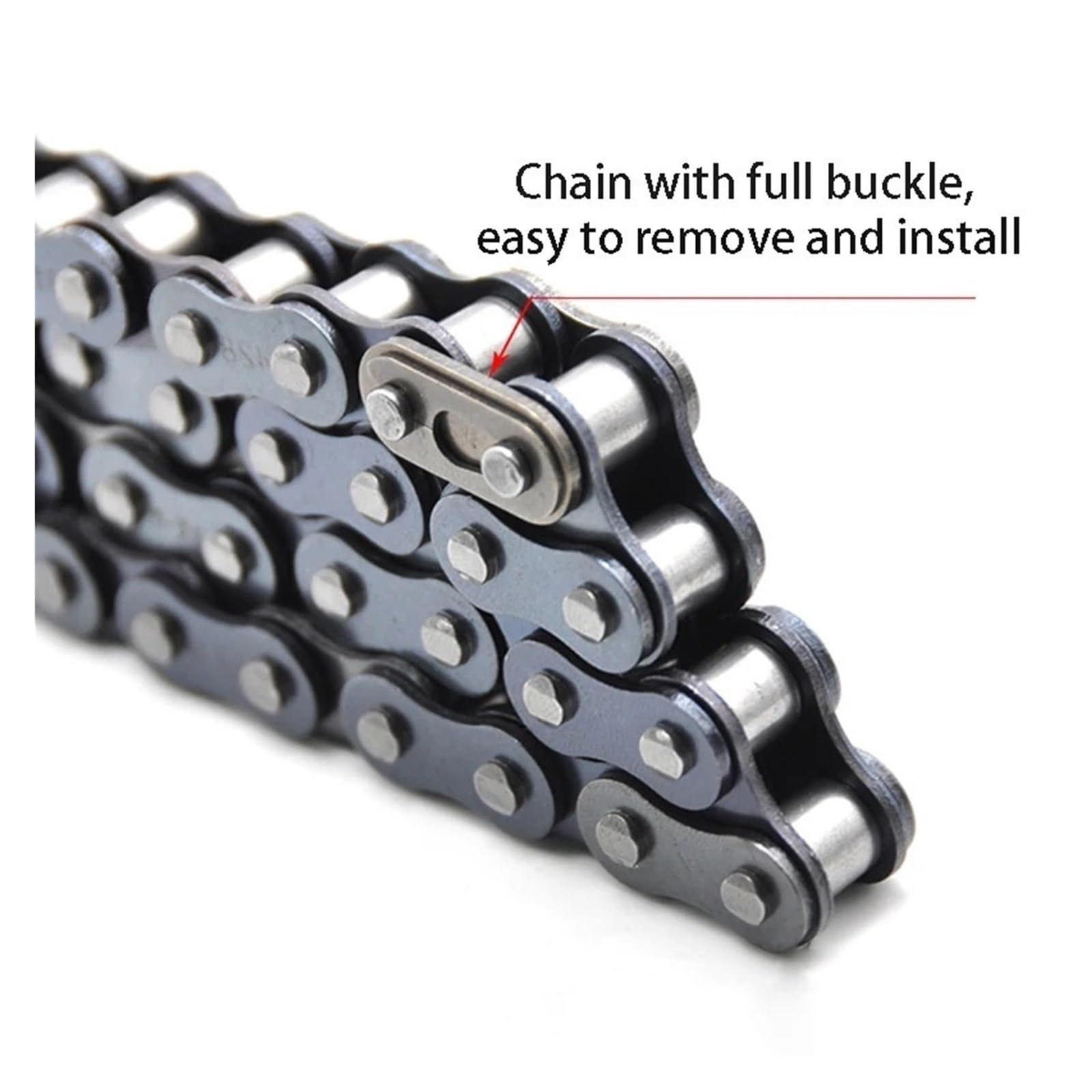 Rollenkette Aus Kohlenstoffstahl 1 Stück Rollenkette, einreihig, industrielle Übertragungskette, 06B, 06C, 08B, 08A, kurze Teilung, Kohlenstoffstahl,524 Meter(06C-1)