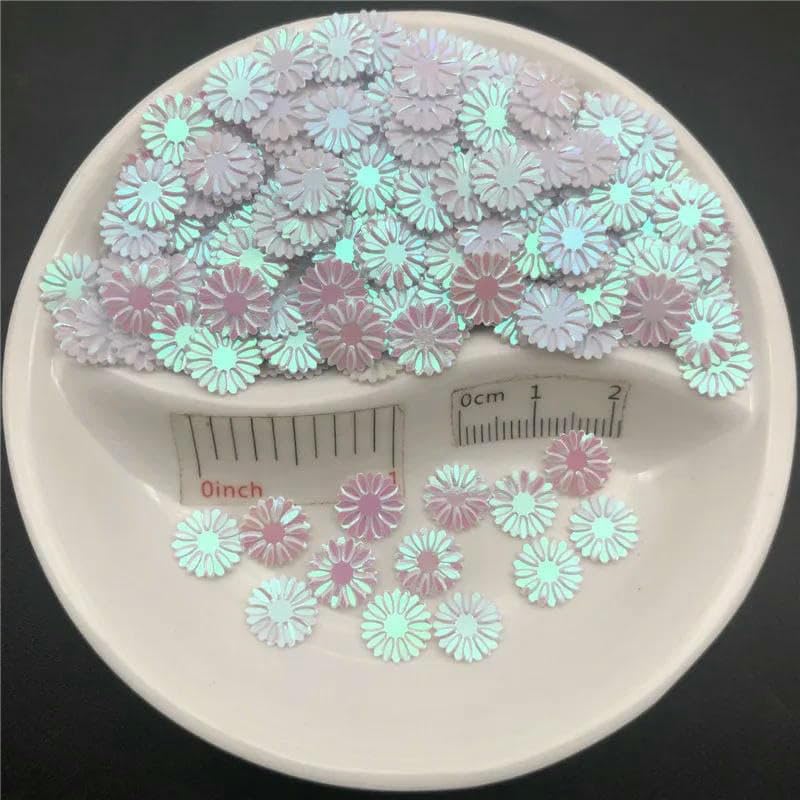 20 g 9 mm, Bellis Persnnis Paillettes sciolte per artigianato cucito, fai da te per donne/bambini, abbigliamento, cappelli, scarpe e accessori all'ingrosso - Verde AB - 150 g