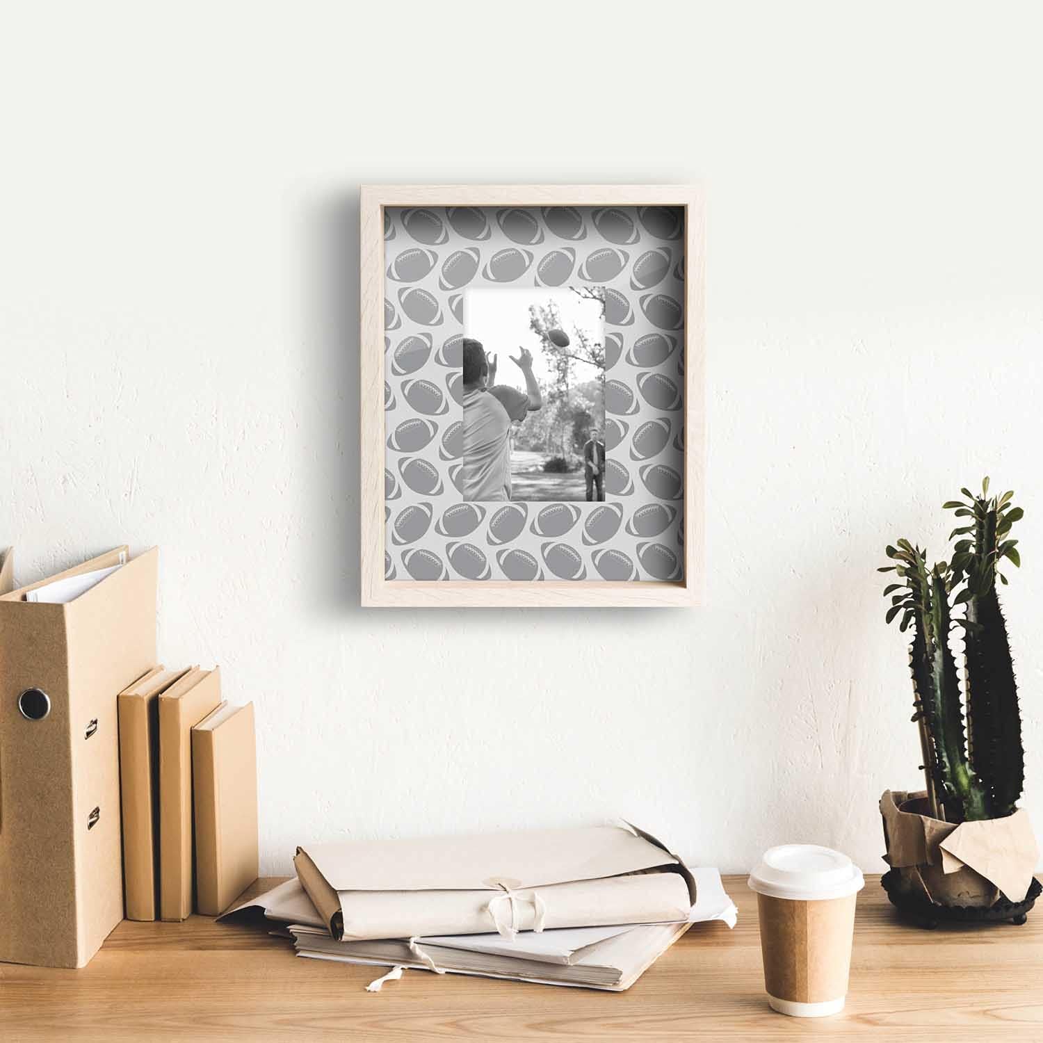 ChalkTalkSPORTS Premier Football Photo Frame | Football Ball Pattern