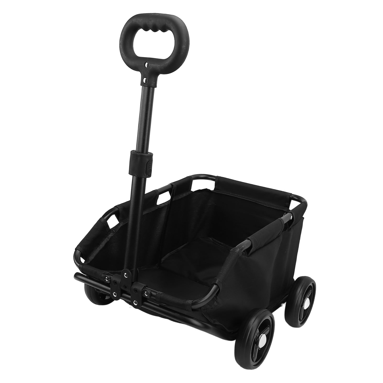 Dog Stroller for Dogs, 4 Wheel Handle Adjustable Pet Stroller for Small Medium Dogs Dog Jogging Carriage Stroller Pad Car (Black)