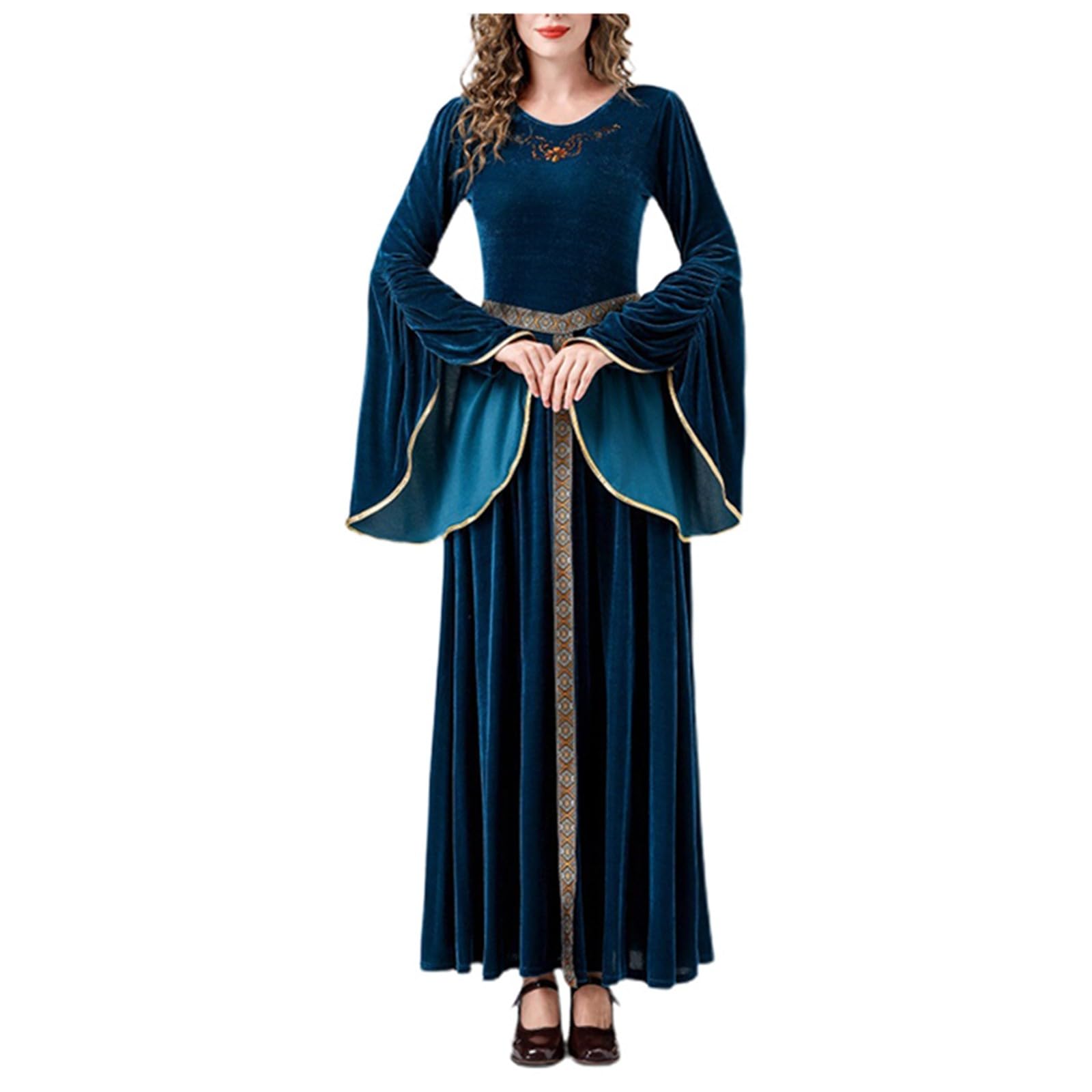 Generisch 2025 Abito medievale da donna, costume lungo per adulti, spettacoli sul palcoscenico, feste a tema, cosplay costume anime giapponese, kimono