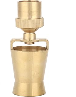 AYNEFY Spray de bocal de fonte de água, cabeça de pulverização ajustável para fonte de água G1in DN25, cabeça de aspersor de cobre em forma de cedro para decoração de paisagem aquática de lagoa de jardim