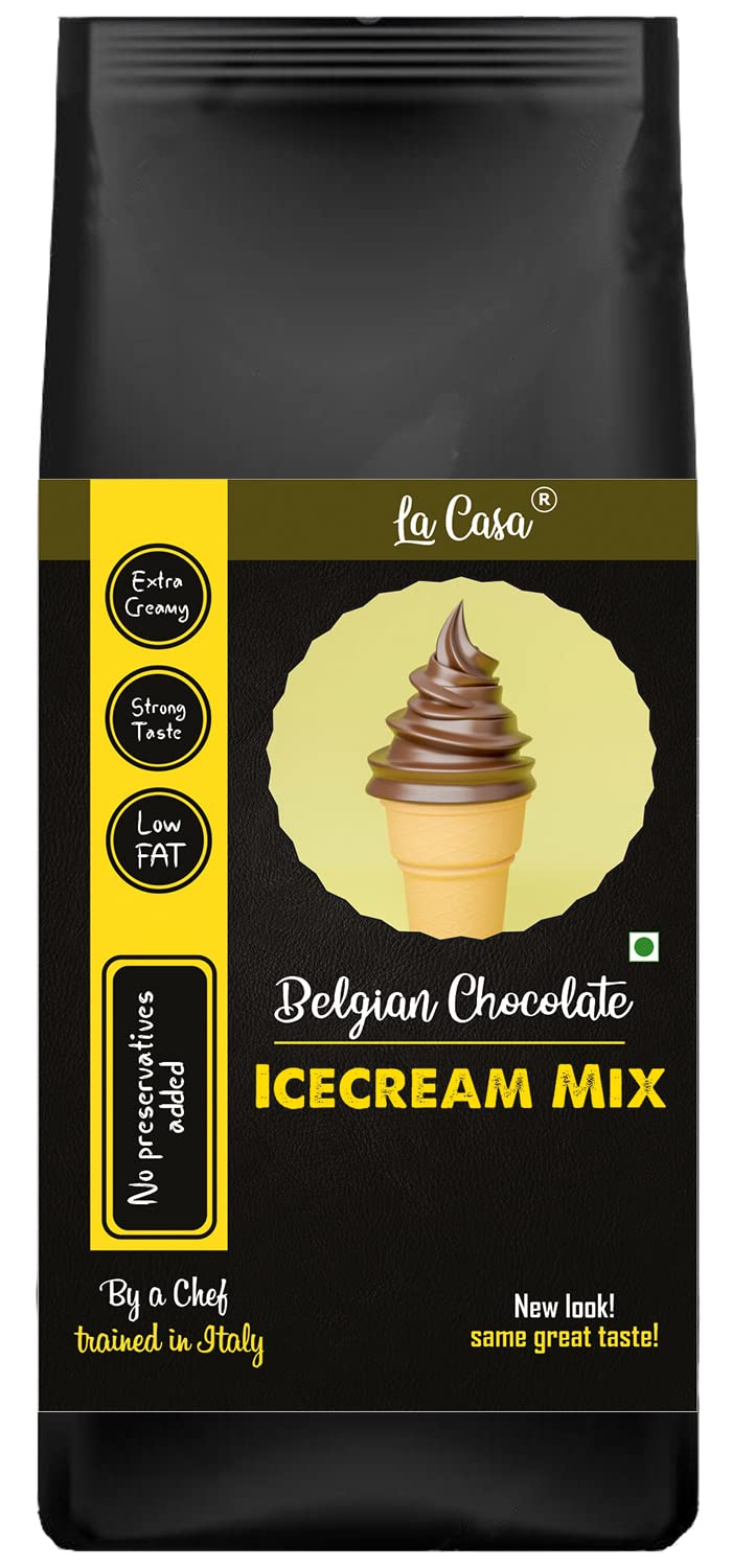 La Casa Icecream Premix - Belgian Chocolate | Extra Creamy & Strong Flavor | 250g |