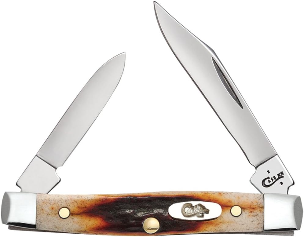 Case WR XX Pocket Knife Red Stag Small Pen Item #9581 - (R5233 SS) - Length Closed: 2 5/8 Inches