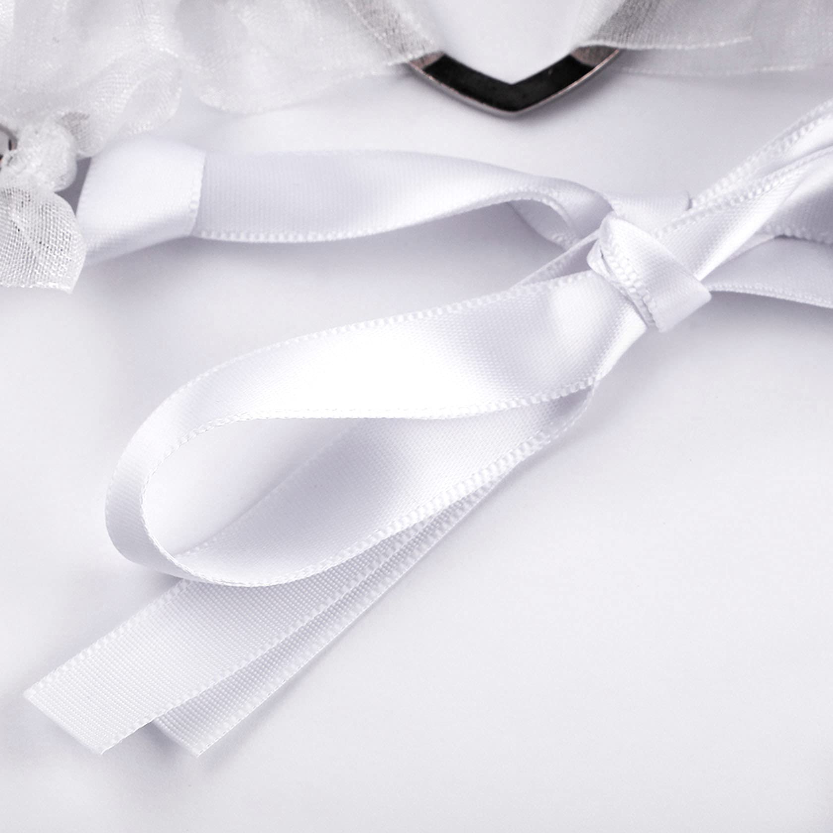 MILAKOO Black Punk Choker Charm Stretch Gothic Tattoo Chokers Necklace and Bracelet Set for Women: B-white