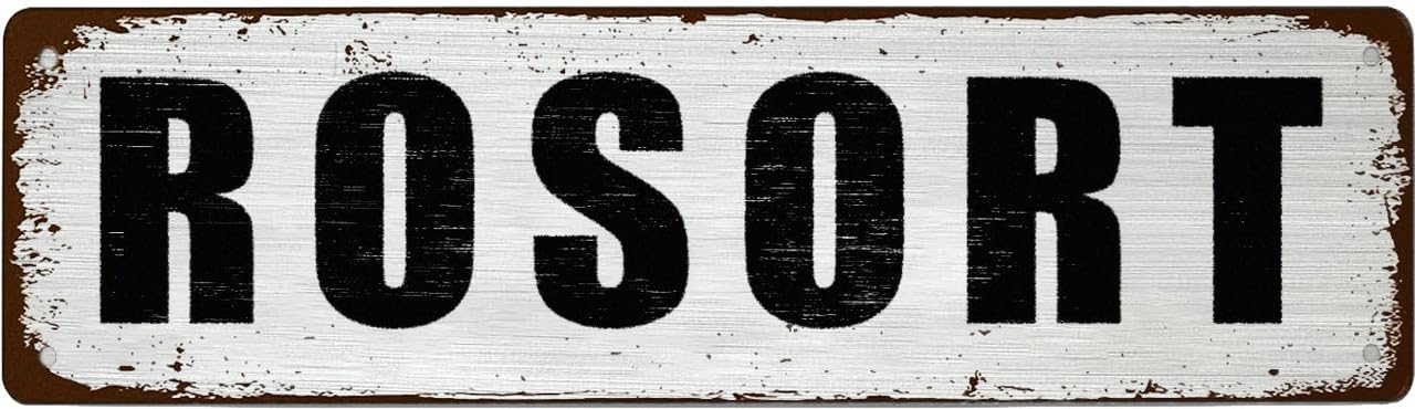 Funny Retro Tin Sign - ROSORT - For Office,Garage,Garden And Man Cave,Coffee Station Decor,4x16 Inch