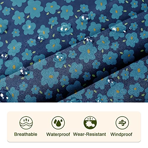 Image of SaphiRose Adult Rain Poncho Waterproof Hooded Zipper Raincoat with Pockets | OEKO-TEX Certified 100% Polyester, Lightweight Packable Storage Pouch, Heat-Sealed Seams, Quick-Dry for Outdoor Hiking