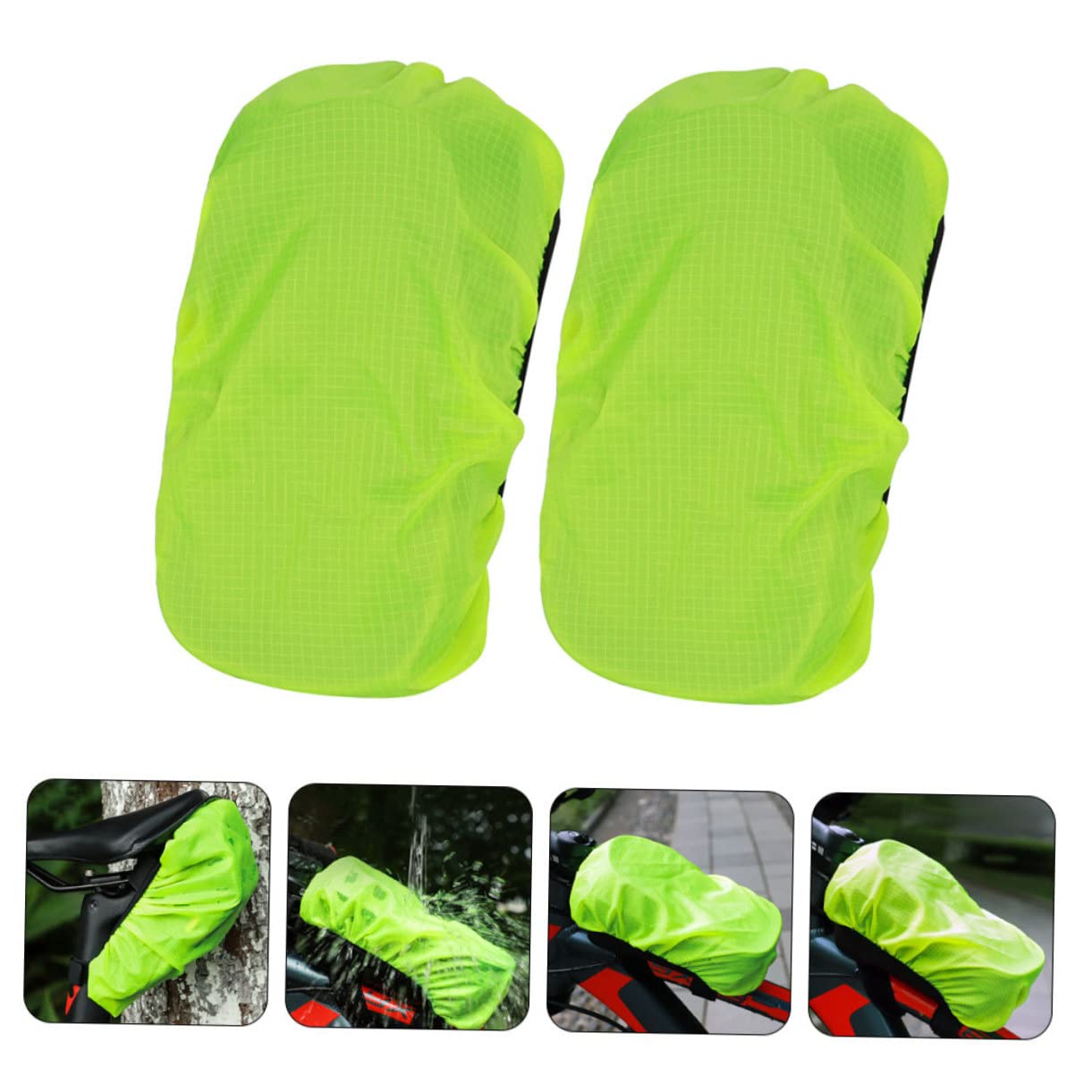 TOYANDONA Cubierta Bolsas De Bicicleta Compatible con Mayoría Bolsas De Manillar Protección contra Lluvia Y Polvo Ciclistas