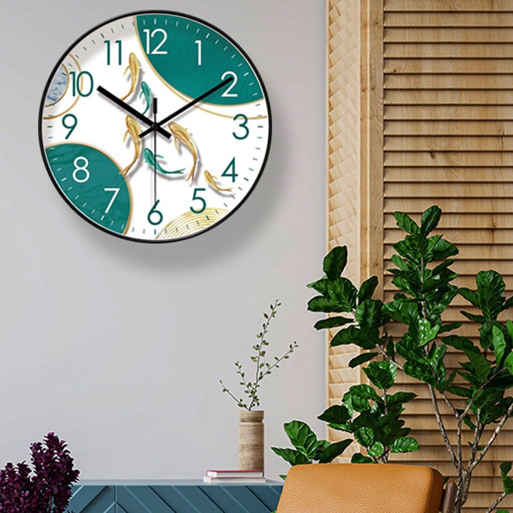 Orologio da parete Orologio da parete al quarzo silenzioso da hotel, orologio da soggiorno, orologio da parete cinese Reloj De Pared(B)