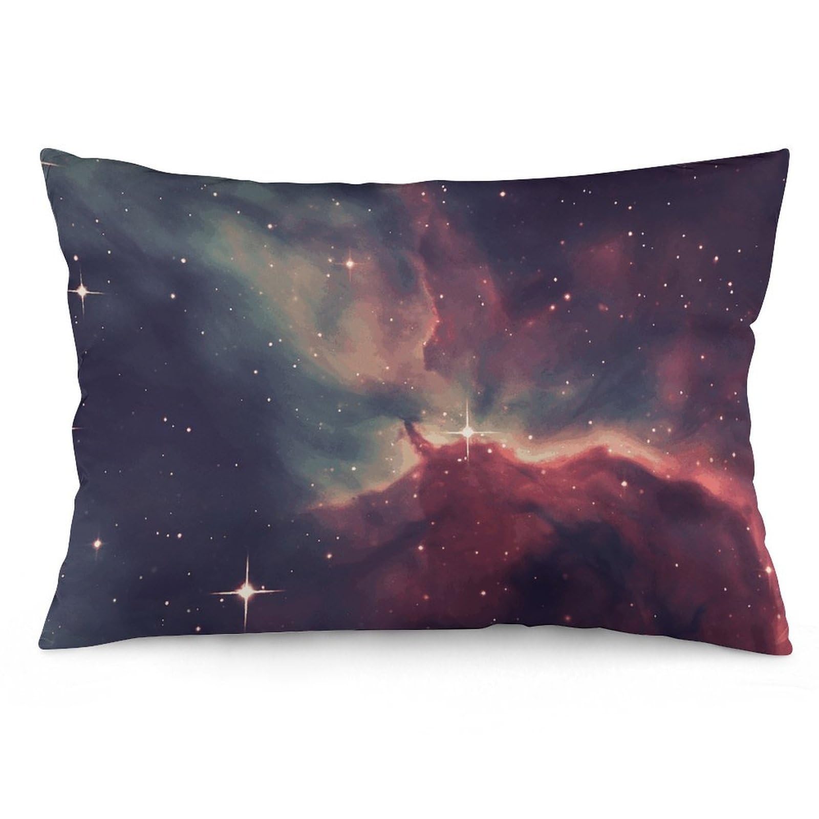 2 Pack Pillow Cases for Hair and Skin, Soft Breathable Pillow Case Covers with Hidden Zipper, Star Field in Deep Space Pillowcase 12 "x20 Pillow Covers for Sleeping Gift