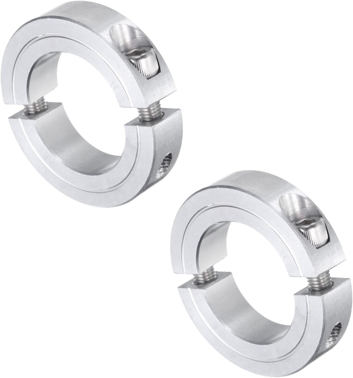 Toolparts And Accessories 2pcs Double Split Shaft Collar 1-1/4" Bore Aluminum Clamping Collar 2-1/16" OD (#CN#130824-09445)