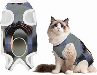 Dockyard, Magic Water Gate Custom Patterned Surgery Suit for Dogs Cat- Post-Surgery Recovery, Wound Care, and Anxiety Relief - Soft Cotton Dog Pajamas with Full Belly Coverage Small