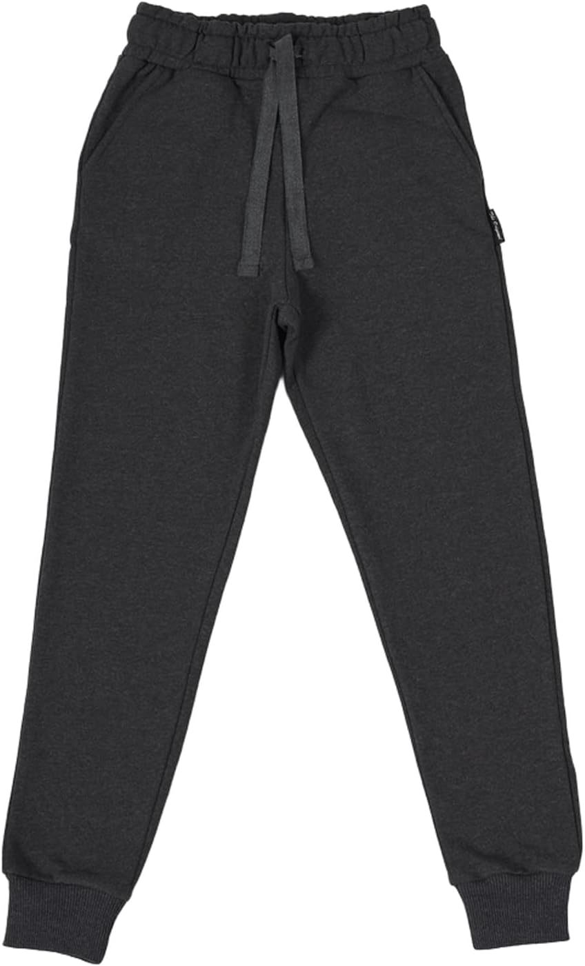 Thick Cotton Boys' Sweatpants with Elastic Waistband, Elastic Ankles, and Pockets 67