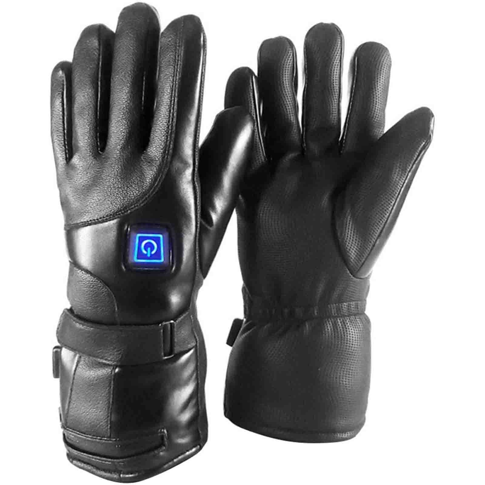 Guanti riscaldati con Batteria Ricaricabile, 3 Livelli di Temperatura Regolabile, Guanti riscaldati Invernali Ridding, Guanti riscaldanti elettrici Intelligenti, Guanti Caldi per e